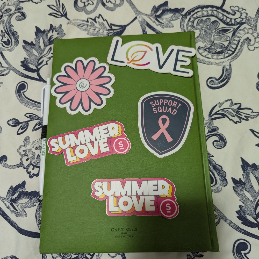 Castelli Green Notebook with Stickers